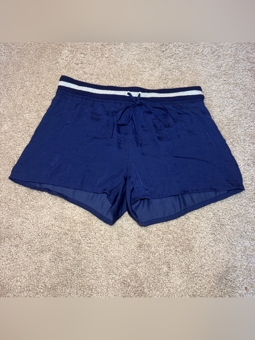 Dark NavyBlue Silky PJ Shorts Aerie